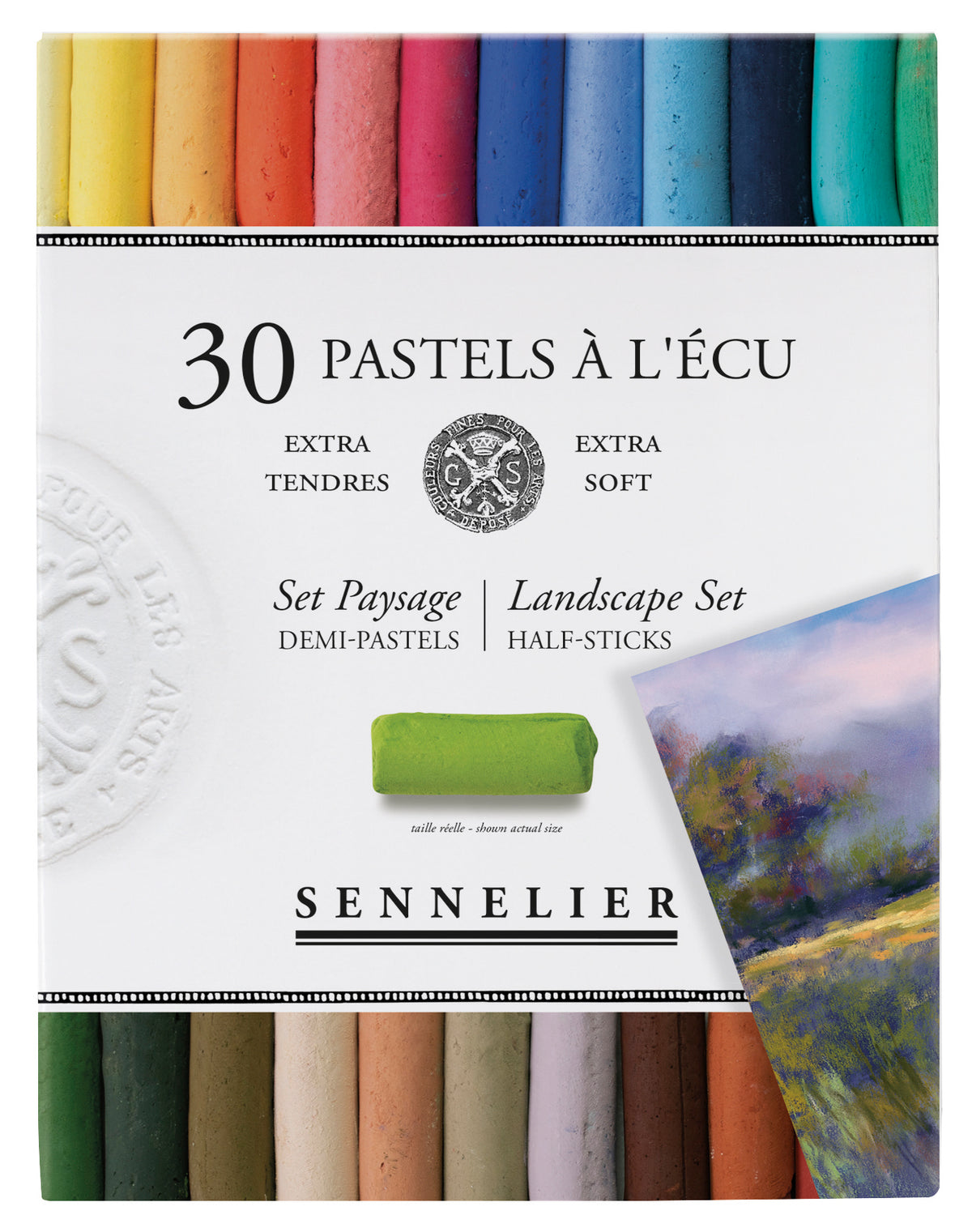 Sennelier Half Soft Pastel Cardboard Box Set – 30 Landscape