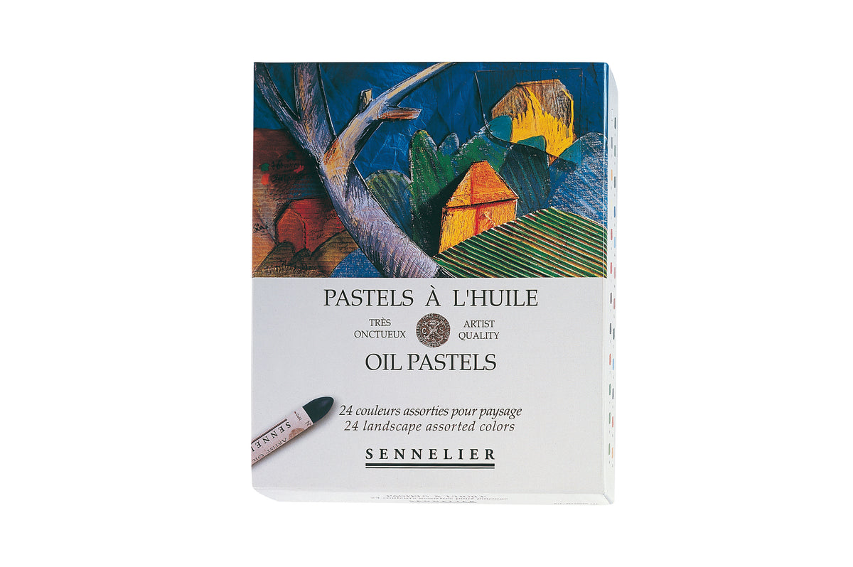 Sennelier Oil Pastel Cardboard Box Set – 24 Landscape