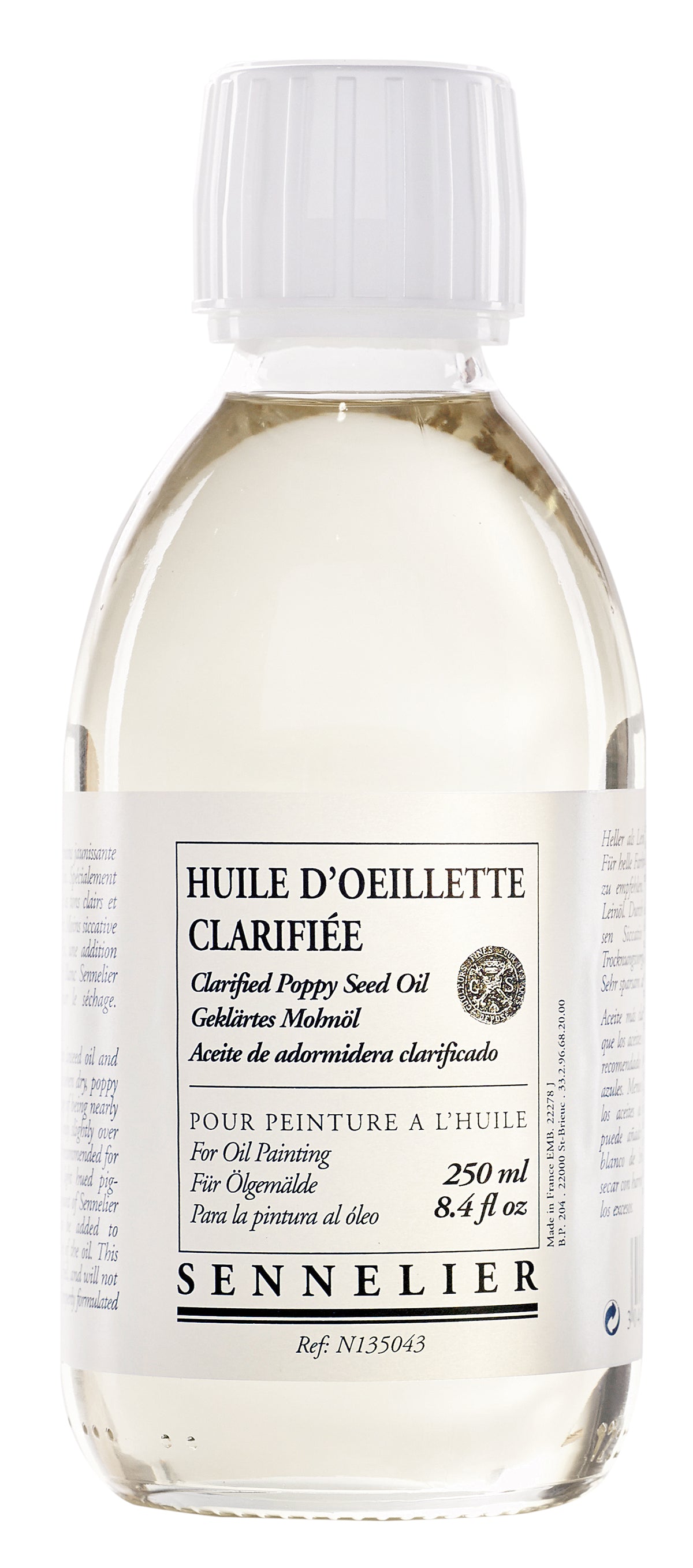 Sennelier Clarified Poppy Oil – 250ml