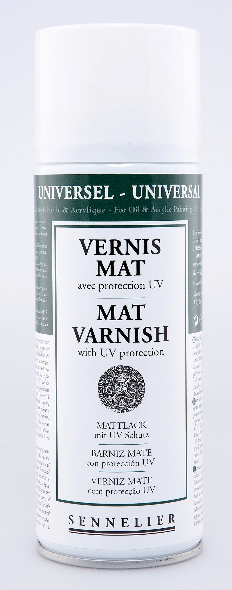 Sennelier Matt Painting Varnish – 400ml Aerosol