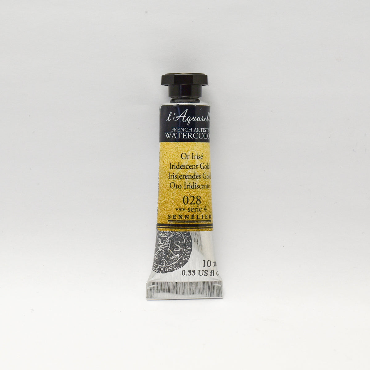 Sennelier Artist Watercolour 10ml Tube – Iridescent Gold 028