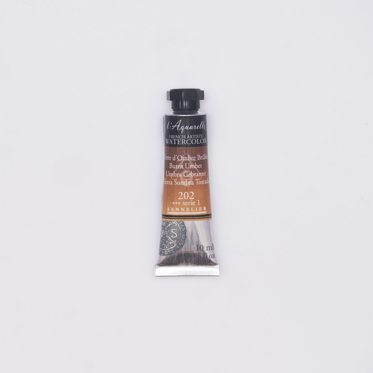Sennelier Artist Watercolour 10ml Tube – Burnt Umber 202