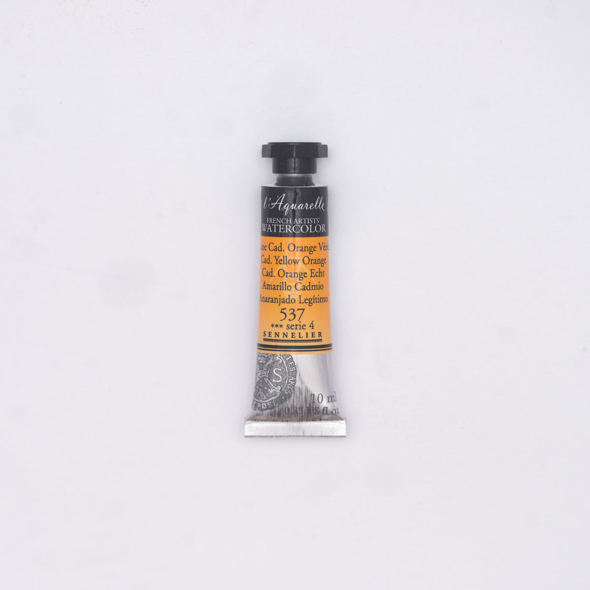 Sennelier Artist Watercolour 10ml Tube – Cadmium Yellow Orange 537