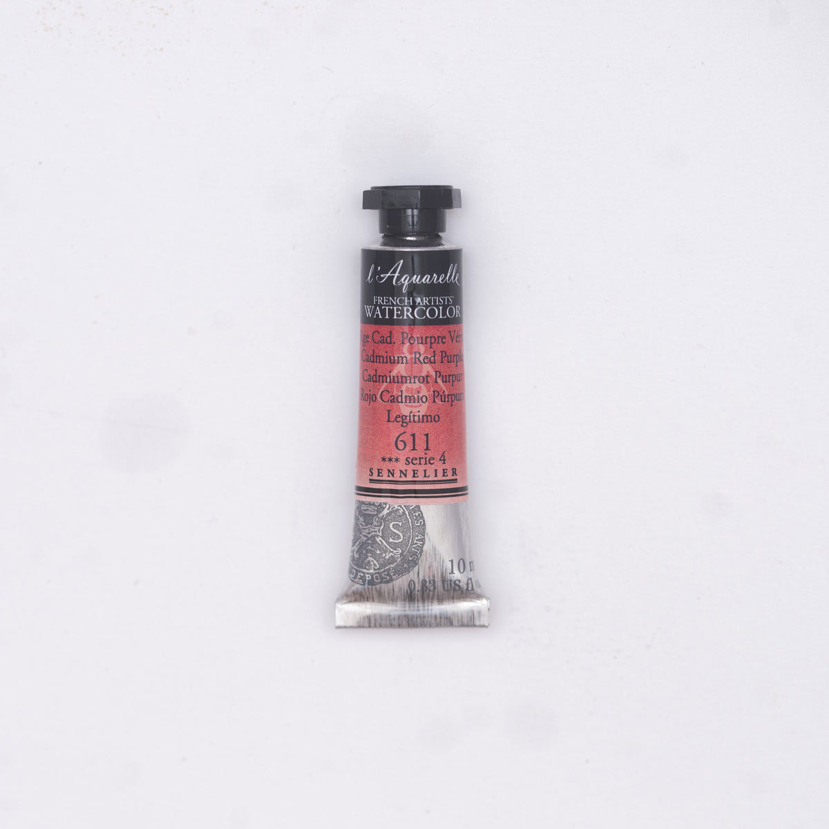 Sennelier Artist Watercolour 10ml Tube – Cadmium Red Purple 611