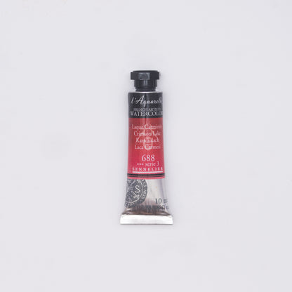 Sennelier Artist Watercolour 10ml Tube – Crimson Lake 688