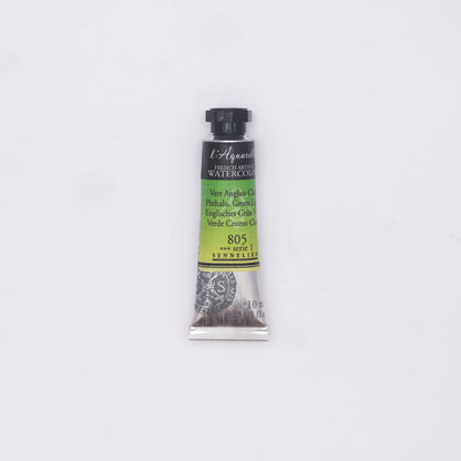 Sennelier Artist Watercolour 10ml Tube – Phthalo Green Light 805