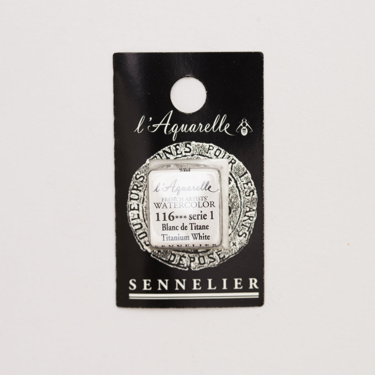 Sennelier Artist Watercolour Half Pan – Titanium White 116