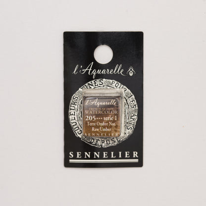 Sennelier Artist Watercolour Half Pan – Raw Umber 205
