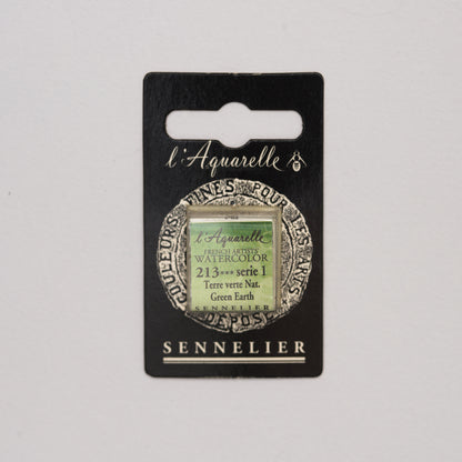 Sennelier Artist Watercolour Half Pan – Green Earth 213
