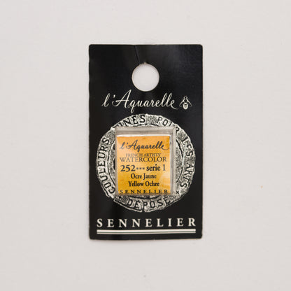 Sennelier Artist Watercolour Half Pan – Yellow Ochre 252