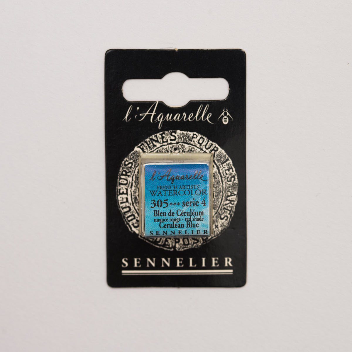 Sennelier Artist Watercolour Half Pan – Cerulean Blue Red Shade 305