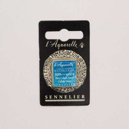 Sennelier Artist Watercolour Half Pan – Cobalt Blue Deep 309