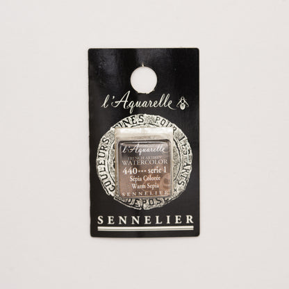 Sennelier Artist Watercolour Half Pan – Warm Sepia 440