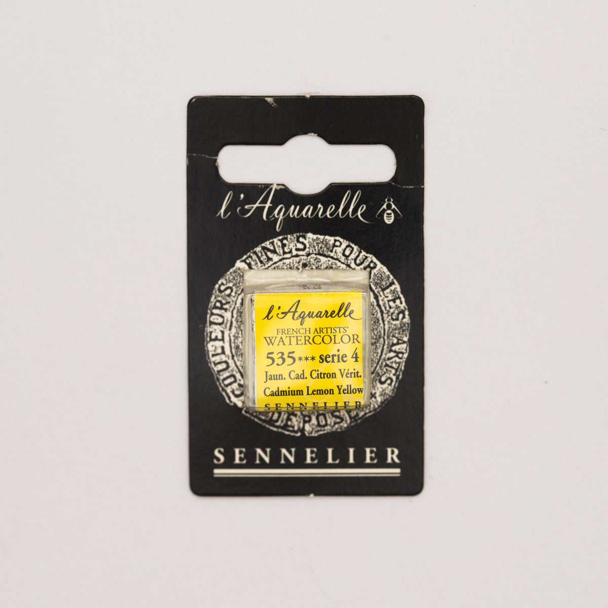 Sennelier Artist Watercolour Half Pan – Cadmium Lemon Yellow 535