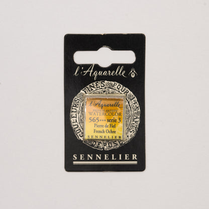 Sennelier Artist Watercolour Half Pan – French Ochre 565