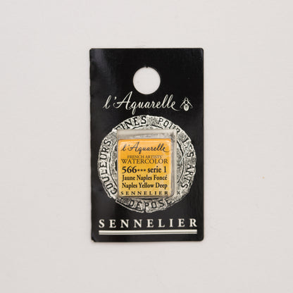 Sennelier Artist Watercolour Half Pan – Naples Yellow Deep 566