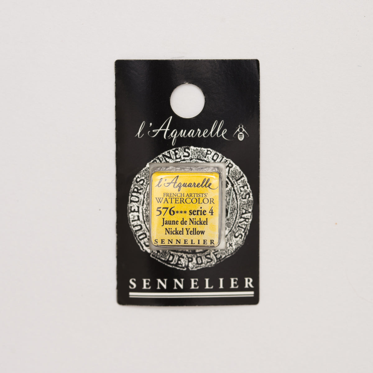 Sennelier Artist Watercolour Half Pan – Nickel Yellow 576