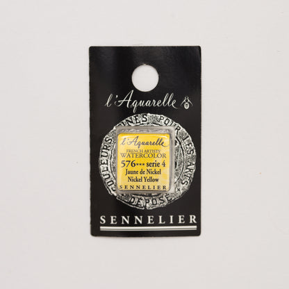 Sennelier Artist Watercolour Half Pan – Nickel Yellow 576