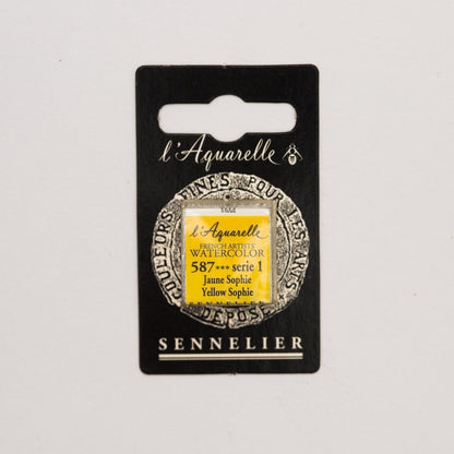 Sennelier Artist Watercolour Half Pan – Yellow Sophie 587