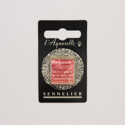 Sennelier Artist Watercolour Half Pan – Cadmium Red Purple 611