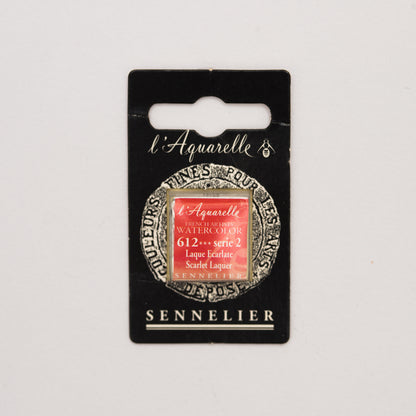 Sennelier Artist Watercolour Half Pan – Scarlet Lacquer 612
