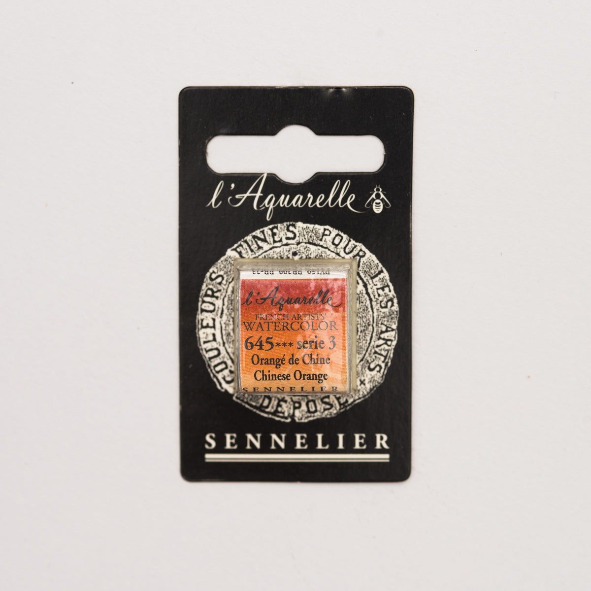 Sennelier Artist Watercolour Half Pan – Chinese Orange 645