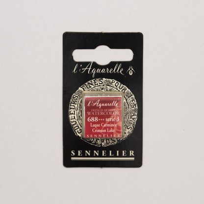 Sennelier Artist Watercolour Half Pan – Crimson Lake 688