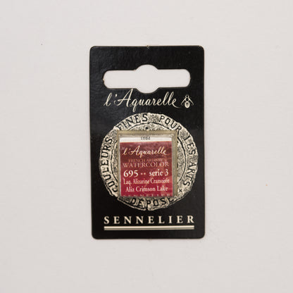 Sennelier Artist Watercolour Half Pan – Alizarin Crimson Lake 695