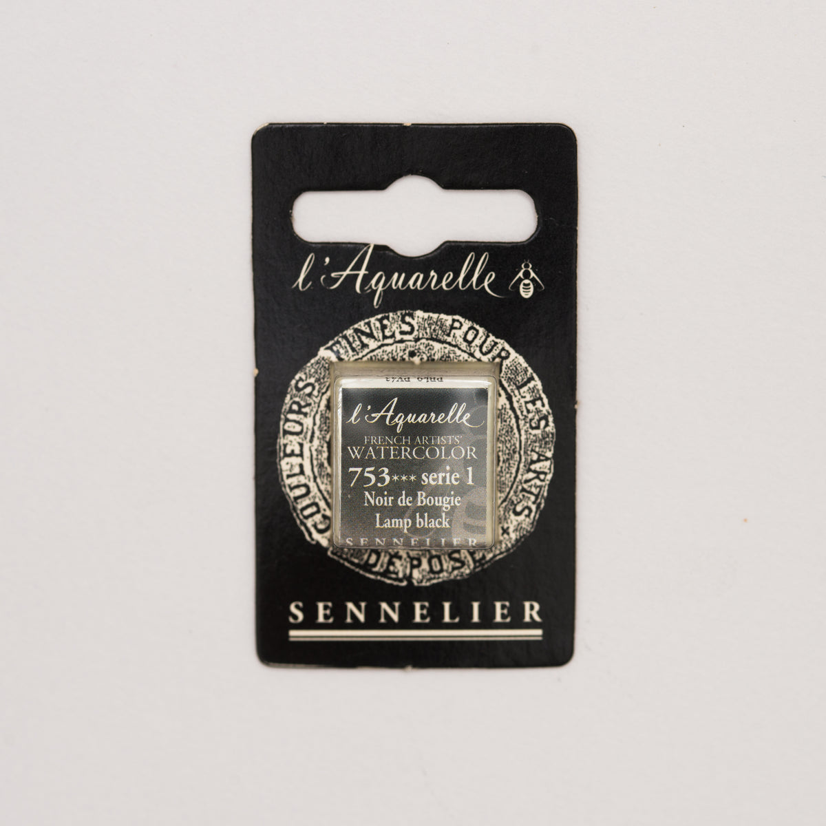 Sennelier Artist Watercolour Half Pan – Lamp Black 753