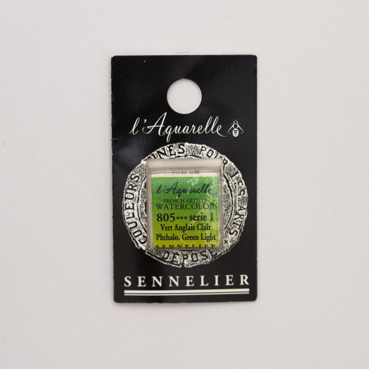 Sennelier Artist Watercolour Half Pan – Phthalo Green Light 805