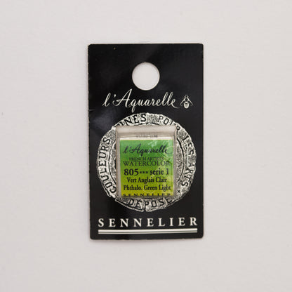 Sennelier Artist Watercolour Half Pan – Phthalo Green Light 805