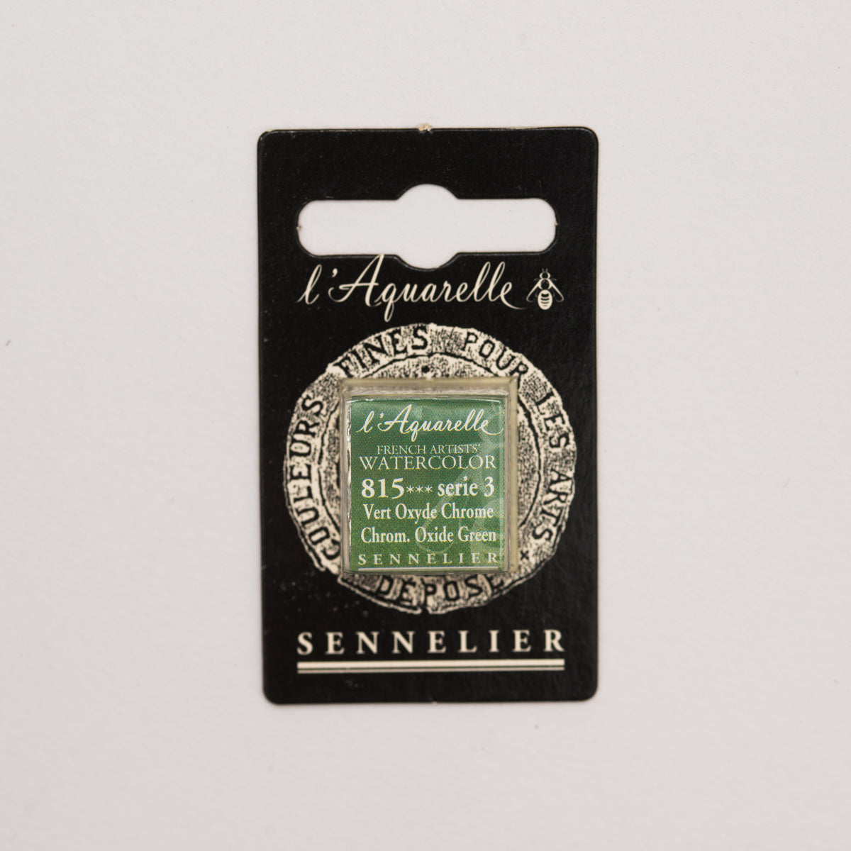 Sennelier Artist Watercolour Half Pan – Chromium Oxide Green 815