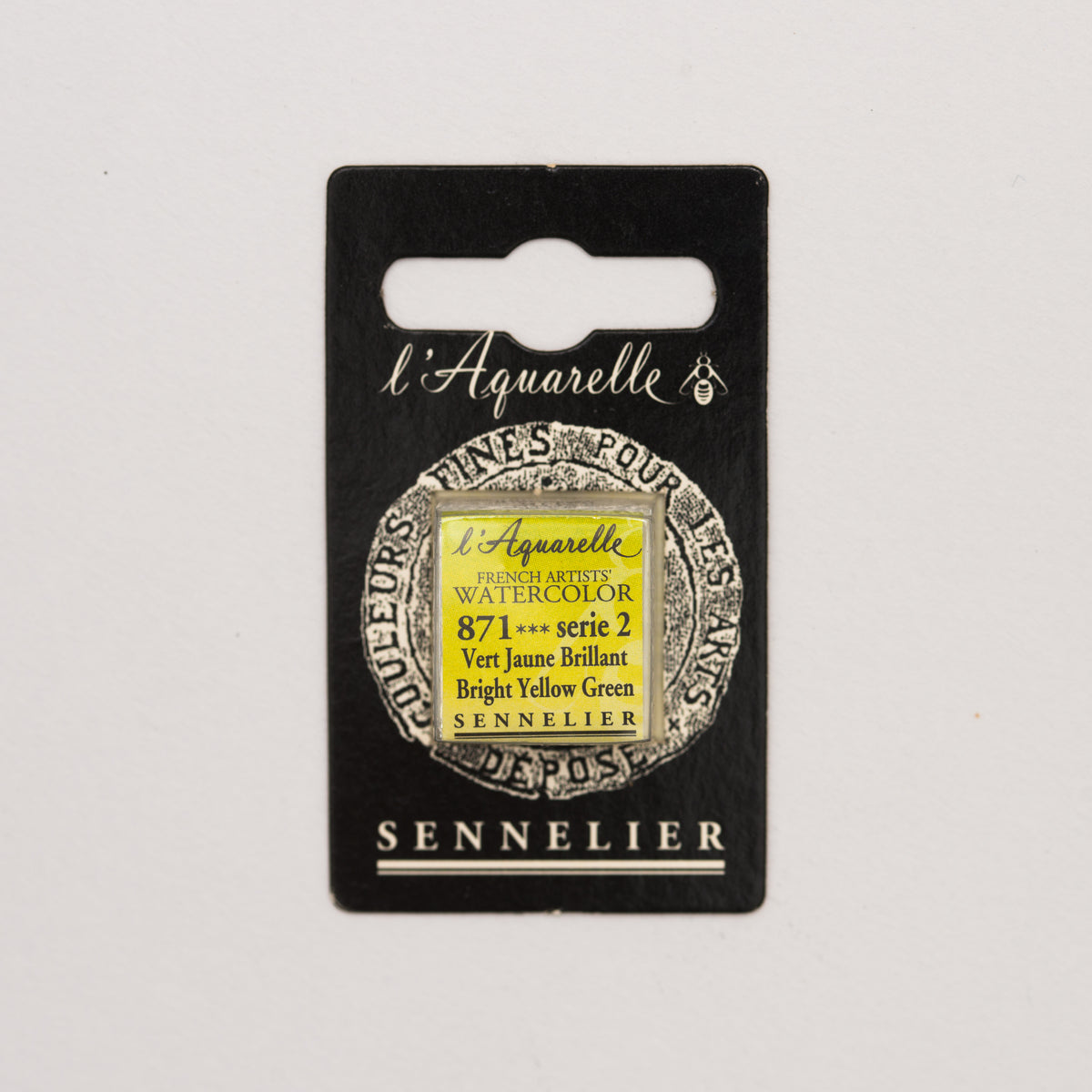 Sennelier Artist Watercolour Half Pan – Bright Yellow Green 871