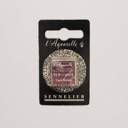 Sennelier Artist Watercolour Half Pan – Caput Mortuum 919