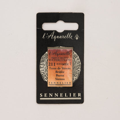 Sennelier Artist Watercolour Full Pan – Burnt Sienna 211