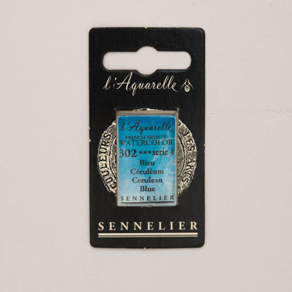 Sennelier Artist Watercolour Full Pan – Cerulean Blue 302