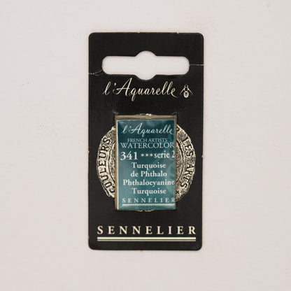 Sennelier Artist Watercolour Full Pan – Phthalocyanine Turquoise 341