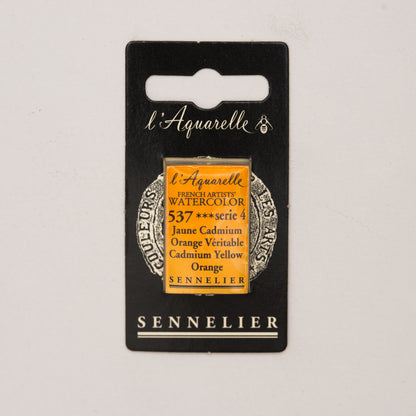Sennelier Artist Watercolour Full Pan – Cadmium Yellow Orange 537