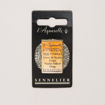 Sennelier Artist Watercolour Full Pan – Naples Yellow Deep 566