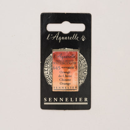 Sennelier Artist Watercolour Full Pan – Chinese Orange 645