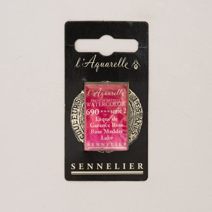 Sennelier Artist Watercolour Full Pan – Rose Madder Lake 690