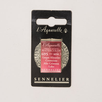 Sennelier Artist Watercolour Full Pan – Alizarin Crimson Lake 695