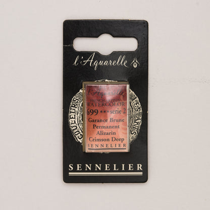 Sennelier Artist Watercolour Full Pan – Permanent Alizarin Crimson Deep 699