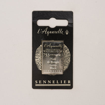Sennelier Artist Watercolour Full Pan – Lamp Black 753