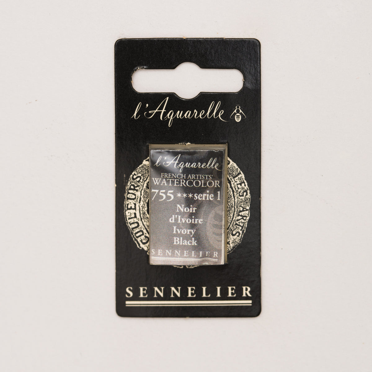 Sennelier Artist Watercolour Full Pan – Ivory Black 755