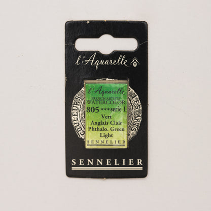 Sennelier Artist Watercolour Full Pan – Phthalo Green Light 805
