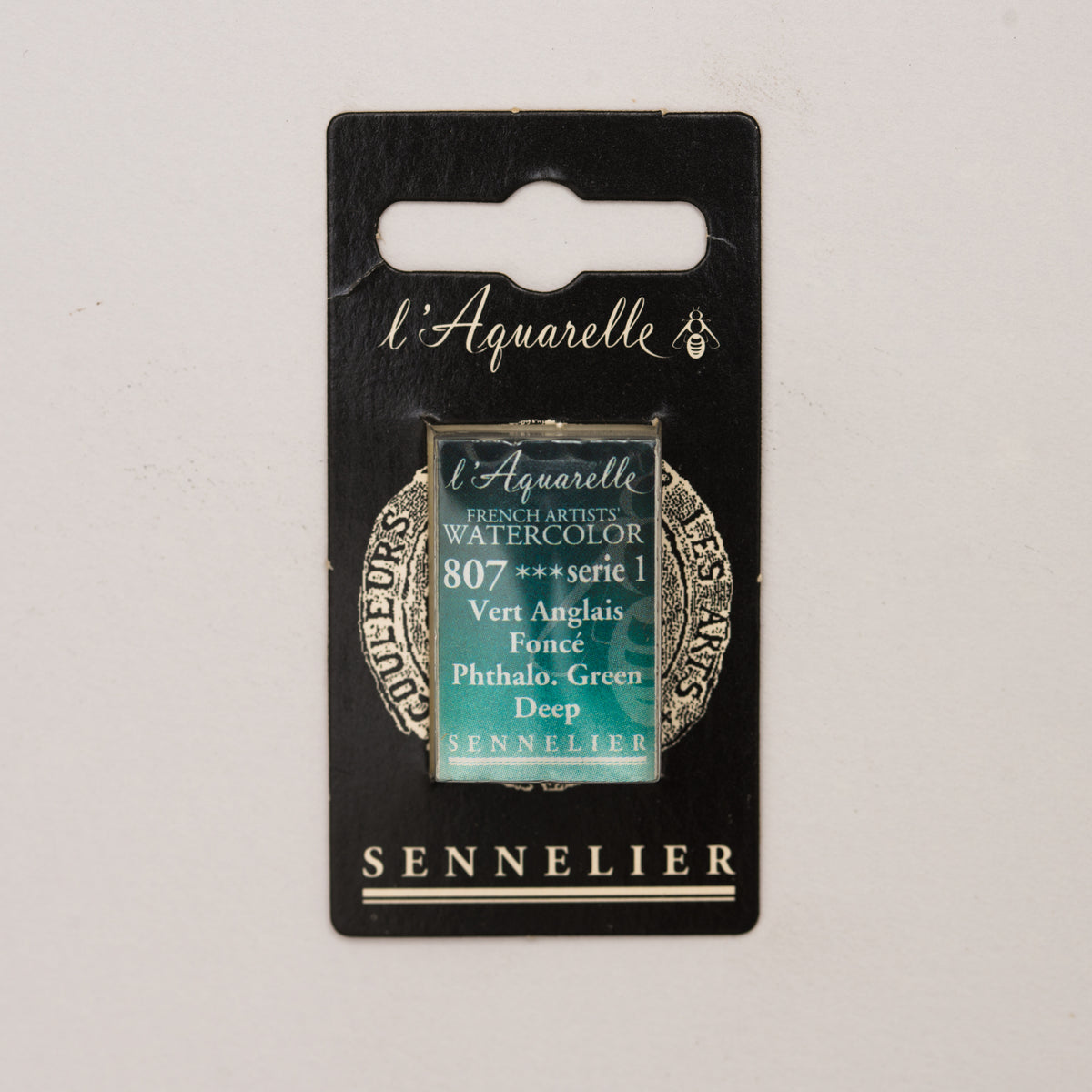 Sennelier Artist Watercolour Full Pan – Phthalo Green Deep 807