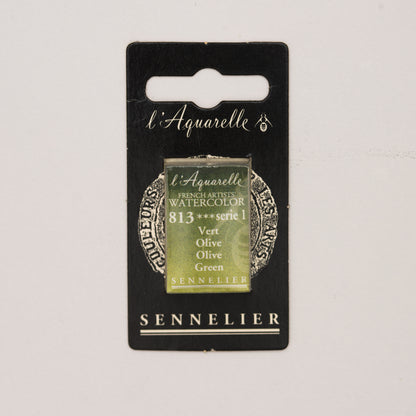 Sennelier Artist Watercolour Full Pan – Olive Green 813