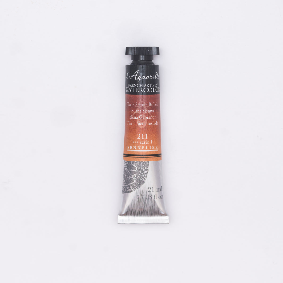 Sennelier Artist Watercolour 21ml Tube – Burnt Sienna 211