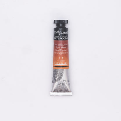 Sennelier Artist Watercolour 21ml Tube – Burnt Sienna 211